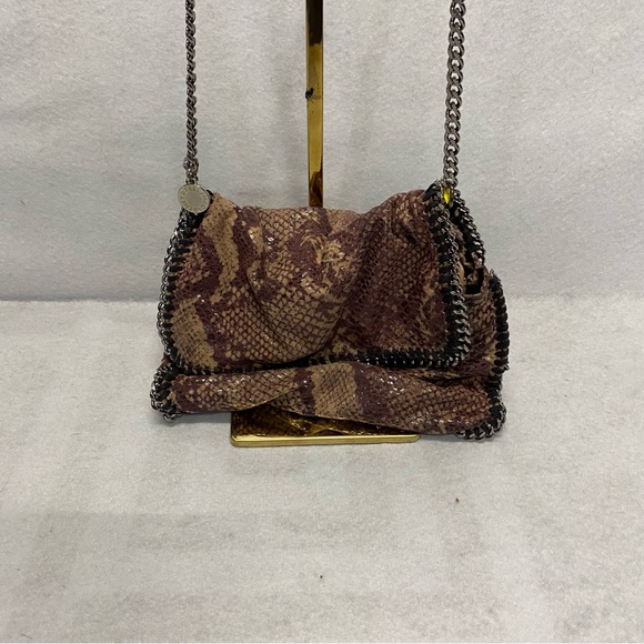Stella McCartney Reptile Print Chain Mini Tote - Picture 1 of 12